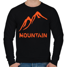 PRINTFASHION Mountain  - Férfi pulóver - Fekete férfi pulóver, kardigán