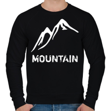 PRINTFASHION Mountain - Férfi pulóver - Fekete férfi pulóver, kardigán