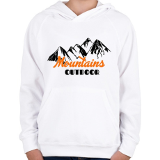PRINTFASHION Mountain  - Gyerek kapucnis pulóver - Fehér