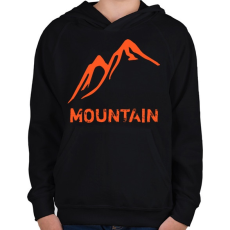 PRINTFASHION Mountain  - Gyerek kapucnis pulóver - Fekete