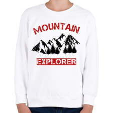 PRINTFASHION Mountain  - Gyerek pulóver - Fehér gyerek pulóver, kardigán