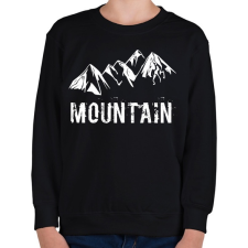 PRINTFASHION Mountain - Gyerek pulóver - Fekete gyerek pulóver, kardigán