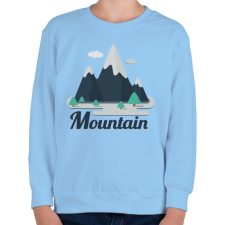 PRINTFASHION Mountain - Gyerek pulóver - Világoskék gyerek pulóver, kardigán