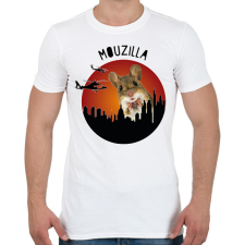 PRINTFASHION Mouzilla - Férfi póló - Fehér férfi póló
