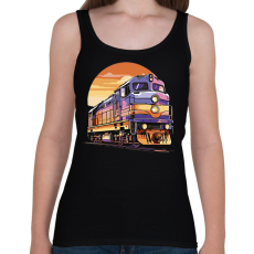 PRINTFASHION Mozdony - Női atléta - Fekete