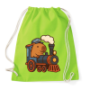 PRINTFASHION Mozdonyvezető kapibara - Sportzsák, Tornazsák - Limezöld