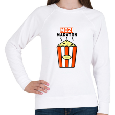 PRINTFASHION MOZI MARATON - Női pulóver - Fehér női pulóver, kardigán
