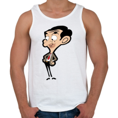 PRINTFASHION Mr. Bean - Férfi atléta - Fehér