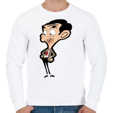 PRINTFASHION Mr. Bean - Férfi pulóver - Fehér férfi pulóver, kardigán