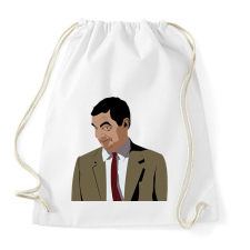 PRINTFASHION Mr. Bean rajz - Sportzsák, Tornazsák - Fehér tornazsák