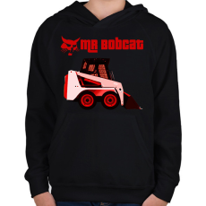 PRINTFASHION mr bobcat2 - Gyerek kapucnis pulóver - Fekete