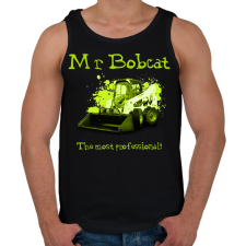 PRINTFASHION Mr Bobcat 3 - Férfi atléta - Fekete atléta, trikó