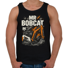PRINTFASHION Mr Bobcat - Férfi atléta - Fekete