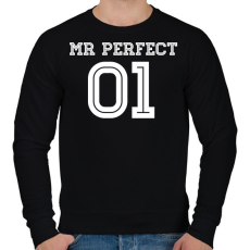 PRINTFASHION MR Perfect - Férfi pulóver - Fekete
