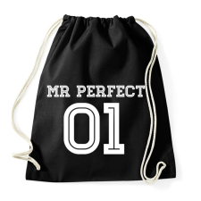 PRINTFASHION MR Perfect - Sportzsák, Tornazsák - Fekete tornazsák