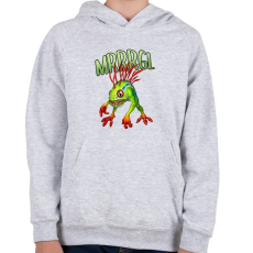 PRINTFASHION Mrrrgl - Gyerek kapucnis pulóver - Sport szürke