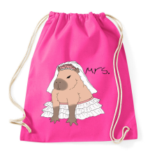 PRINTFASHION Mrs. Capybara - Sportzsák, Tornazsák - Fukszia tornazsák