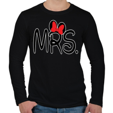 PRINTFASHION MRS. - Férfi hosszú ujjú póló - Fekete