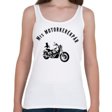 PRINTFASHION mrs motorkerékpár - Női atléta - Fehér női trikó