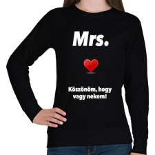 PRINTFASHION Mrs. - Női pulóver - Fekete női pulóver, kardigán