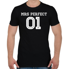 PRINTFASHION MRS Perfect - Férfi póló - Fekete