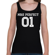 PRINTFASHION MRS Perfect - Női atléta - Fekete atléta, trikó