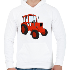 PRINTFASHION mtz - Férfi kapucnis pulóver - Fehér