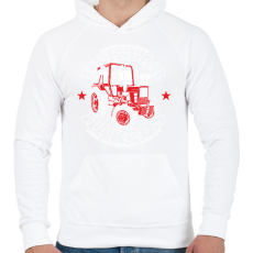 PRINTFASHION MTZ - Férfi kapucnis pulóver - Fehér
