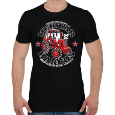 PRINTFASHION MTZ - Férfi póló - Fekete férfi póló