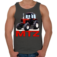 PRINTFASHION MTZ traktor - Férfi atléta - Sötétszürke atléta, trikó