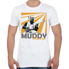 PRINTFASHION Muddy Waters - Férfi póló - Fehér
