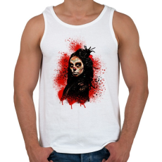 PRINTFASHION muertos - Férfi atléta - Fehér