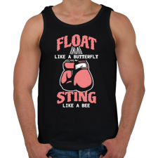 PRINTFASHION Muhammad box - Férfi atléta - Fekete atléta, trikó