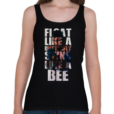 PRINTFASHION Muhammad idézet - Női atléta - Fekete