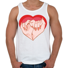 PRINTFASHION Műkörmös - Férfi atléta - Fehér atléta, trikó