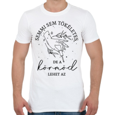 PRINTFASHION Műkörmös - Férfi póló - Fehér férfi póló