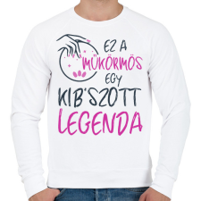 PRINTFASHION Műkörmös - Férfi pulóver - Fehér férfi pulóver, kardigán