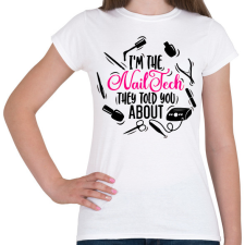 PRINTFASHION Műkörmös, Nailtech, Műköröm - Női póló - Fehér női póló