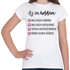 PRINTFASHION Műkörmös - Női póló - Fehér