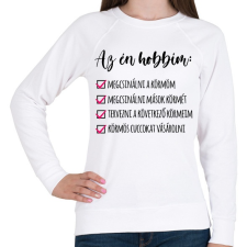 PRINTFASHION Műkörmös - Női pulóver - Fehér női pulóver, kardigán