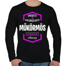 PRINTFASHION Műkörmös prémium minőség - Férfi hosszú ujjú póló - Fekete férfi póló