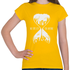 PRINTFASHION Múló idő - Női póló - Sárga