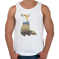 PRINTFASHION Multi Expourse Fox - Férfi atléta - Fehér atléta, trikó