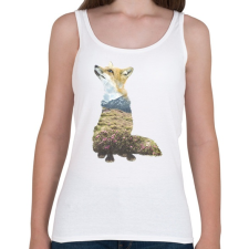 PRINTFASHION Multi Expourse Fox - Női atléta - Fehér női trikó