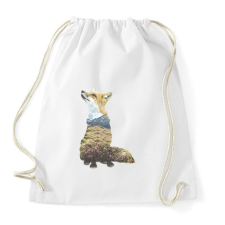 PRINTFASHION Multi Expourse Fox - Sportzsák, Tornazsák - Fehér tornazsák