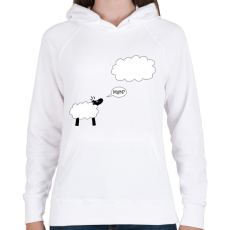 PRINTFASHION Mum? - Női kapucnis pulóver - Fehér