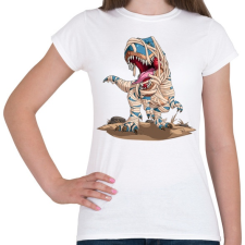 PRINTFASHION Mumia T-rex - Női póló - Fehér női póló