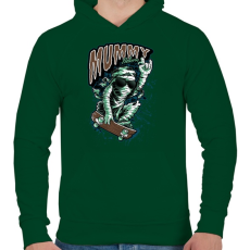 PRINTFASHION Múmia visszatér - Férfi kapucnis pulóver - Sötétzöld