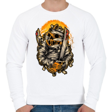 PRINTFASHION MUMPKIN - Férfi pulóver - Fehér férfi pulóver, kardigán