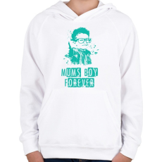 PRINTFASHION mumsboy - Gyerek kapucnis pulóver - Fehér